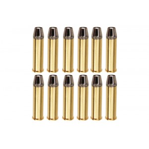 Gun Heaven Full Metal Brass Shells for WinGun / Dan Wesson 6mm Series Airsoft Co2 Revolvers (12pcs / Set)